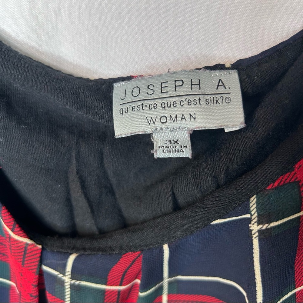 Joseph A.Qu’est-ce Que c’est Silk?Womens Butterfly Batwing Sleeve Top Plus 3X - Picture 3 of 16